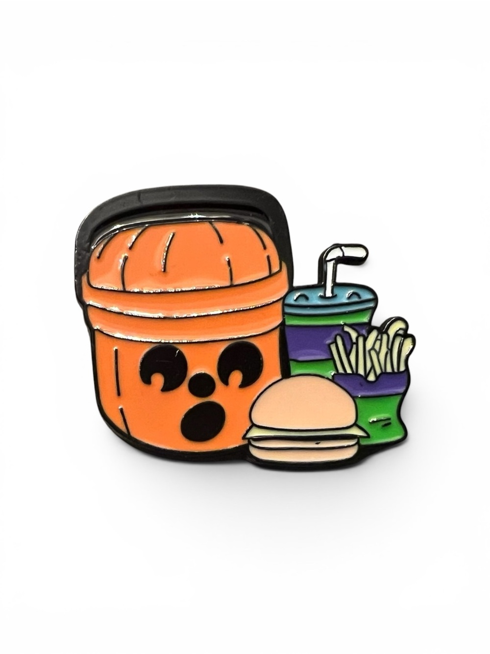 Halloween Trick or Treat Bucket Enamel Pin